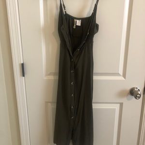 Front Knot Cotton Dress